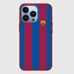 Чехол для iPhone 13 Pro FC Barcelona 2021, цвет: 3D-красный