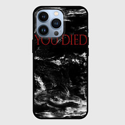 Чехол для iPhone 13 Pro YOU DIED, цвет: 3D-черный