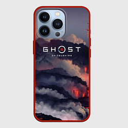 Чехол для iPhone 13 Pro Ghost of Tsushima, цвет: 3D-красный