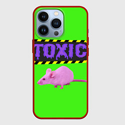 Чехол для iPhone 13 Pro Toxic, цвет: 3D-красный