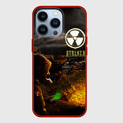 Чехол для iPhone 13 Pro Stalker 2, цвет: 3D-красный