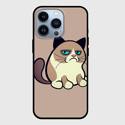 Чехол для iPhone 13 Pro Великий Grumpy Cat, цвет: 3D-черный