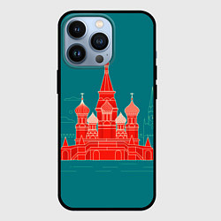 Чехол для iPhone 13 Pro Москва, цвет: 3D-черный