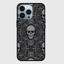 Чехол для iPhone 13 Pro Skulls, цвет: 3D-черный