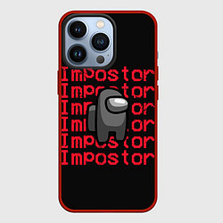Чехол для iPhone 13 Pro Among Us, цвет: 3D-красный
