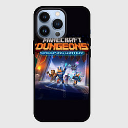 Чехол для iPhone 13 Pro Minecraft Dungeons, цвет: 3D-черный