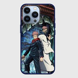Чехол для iPhone 13 Pro Jujutsu Kaisen Sukuna подземелье, цвет: 3D-тёмно-синий