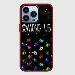 Чехол для iPhone 13 Pro AMONG US, цвет: 3D-красный