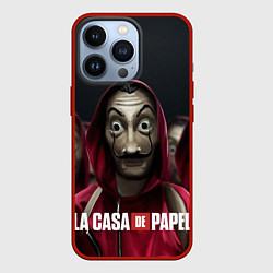 Чехол для iPhone 13 Pro Бумажный дом, цвет: 3D-красный
