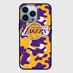 Чехол для iPhone 13 Pro LA LAKERS ЛЕЙКЕРС, цвет: 3D-черный