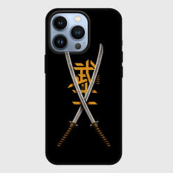 Чехол для iPhone 13 Pro 2 Katanas, цвет: 3D-черный