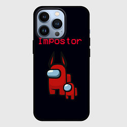 Чехол для iPhone 13 Pro Among us Impostor, цвет: 3D-черный