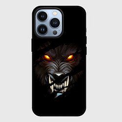 Чехол для iPhone 13 Pro ВОЛЧИЙ ОСКАЛ, цвет: 3D-черный