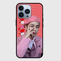 Чехол для iPhone 13 Pro BTS Ким Тэ Хён, цвет: 3D-черный