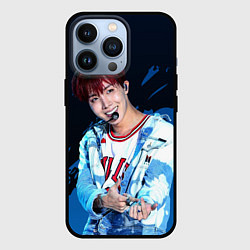 Чехол для iPhone 13 Pro BTS, цвет: 3D-черный