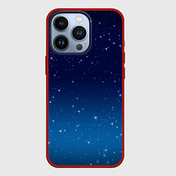 Чехол для iPhone 13 Pro Звездное небо, цвет: 3D-красный