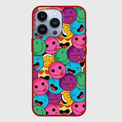 Чехол для iPhone 13 Pro Pattern, цвет: 3D-красный