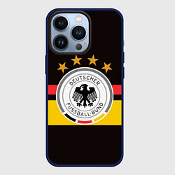 Чехол для iPhone 13 Pro СБОРНАЯ ГЕРМАНИИ, цвет: 3D-тёмно-синий
