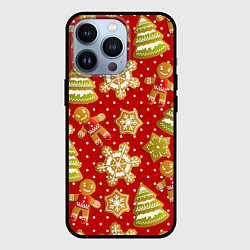 Чехол для iPhone 13 Pro С Новым Годом!, цвет: 3D-черный