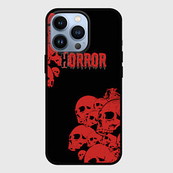 Чехол для iPhone 13 Pro Horror, цвет: 3D-черный