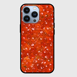 Чехол для iPhone 13 Pro Красная икра, цвет: 3D-черный