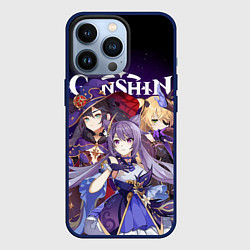 Чехол для iPhone 13 Pro GENSHIN IMPACT, цвет: 3D-тёмно-синий