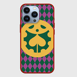 Чехол для iPhone 13 Pro ДжоДжо, цвет: 3D-красный