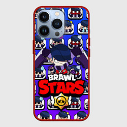 Чехол для iPhone 13 Pro BRAWL STARS EDGAR, цвет: 3D-красный