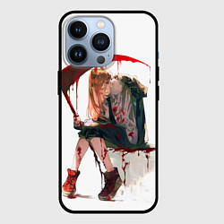 Чехол для iPhone 13 Pro Человек Бензопила Аниме, цвет: 3D-черный