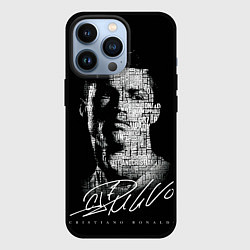 Чехол для iPhone 13 Pro Кристиано Рональдо автограф, цвет: 3D-черный