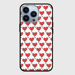 Чехол для iPhone 13 Pro Разбитое Сердце, цвет: 3D-черный