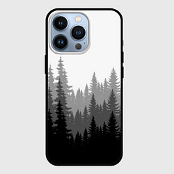 Чехол для iPhone 13 Pro Темный Лес, цвет: 3D-черный