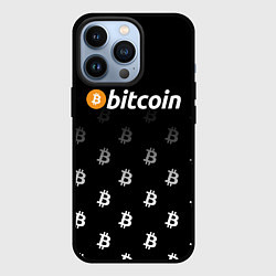 Чехол для iPhone 13 Pro БИТКОИН BITCOIN Z, цвет: 3D-черный