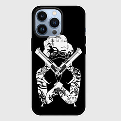 Чехол для iPhone 13 Pro GANGSTA MARILYN, цвет: 3D-черный