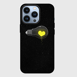 Чехол для iPhone 13 Pro Сердце в лампе, цвет: 3D-черный