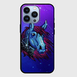 Чехол для iPhone 13 Pro Retrowave Neon Horse, цвет: 3D-черный
