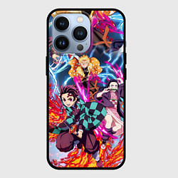 Чехол для iPhone 13 Pro КЛИНОК РАССЕКАЮЩИЙ ДЕМОНОВ, цвет: 3D-черный
