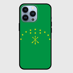 Чехол для iPhone 13 Pro Адыгея, цвет: 3D-черный