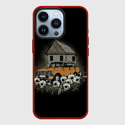 Чехол для iPhone 13 Pro Истребитель дачников, цвет: 3D-красный
