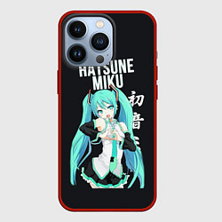 Чехол для iPhone 13 Pro Hatsune Miku Хацунэ Мику, цвет: 3D-красный