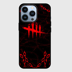 Чехол для iPhone 13 Pro DEAD BY DAYLIGHT ЦЕПИ, цвет: 3D-черный