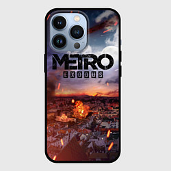 Чехол для iPhone 13 Pro Metro Разрушенный город, цвет: 3D-черный