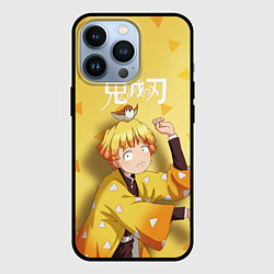 Чехол для iPhone 13 Pro Zenitsu Agatsuma Kimetsu no Yaiba, цвет: 3D-черный