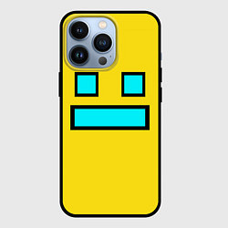 Чехол для iPhone 13 Pro Geometry Dash: Smile, цвет: 3D-черный