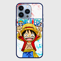 Чехол для iPhone 13 Pro ONE PIECE ВАН ПИС GLITCH, цвет: 3D-тёмно-синий