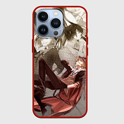 Чехол для iPhone 13 Pro Чуя Накахара, цвет: 3D-красный