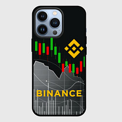 Чехол для iPhone 13 Pro BINANCE БИНАНС ГРАФИК, цвет: 3D-черный