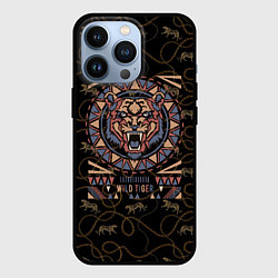 Чехол для iPhone 13 Pro WILD TIGER, цвет: 3D-черный
