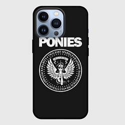 Чехол для iPhone 13 Pro Pony x Ramones, цвет: 3D-черный