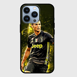 Чехол для iPhone 13 Pro Cristiano Ronaldo Juventus, цвет: 3D-черный